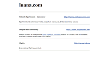 Tablet Screenshot of luana.com